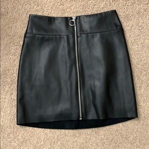 Express 4P Faux Leather Skirt